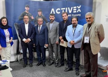 بازدید مقامات ایرانی و عراقی از پاویون ایران در نمایشگاه ورزش اربیل